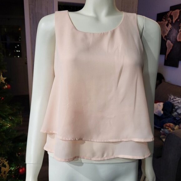 Forever 21 - Chiffon Blouses Women Loose blouse Sleeveless O-Neck - Picture 1 of 9